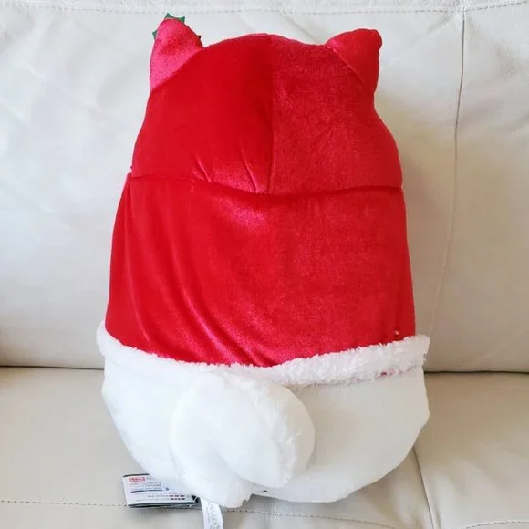 Faithful Mochi Shiba - Red Hooded Ume - XL Christmas Plushie - Picture 4 of 6